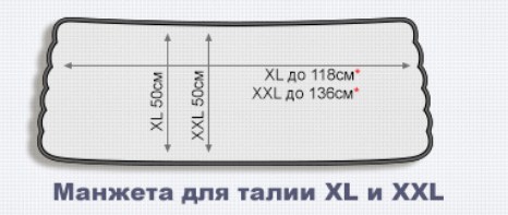 Манжета Unix  для талии Lympha Pro (XXL) 6K