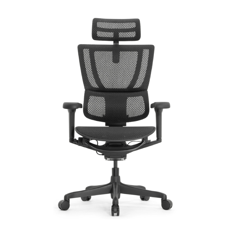 Эргономичное кресло Falto IOO Ultra (наклон вперёд, сетка, чёрный)