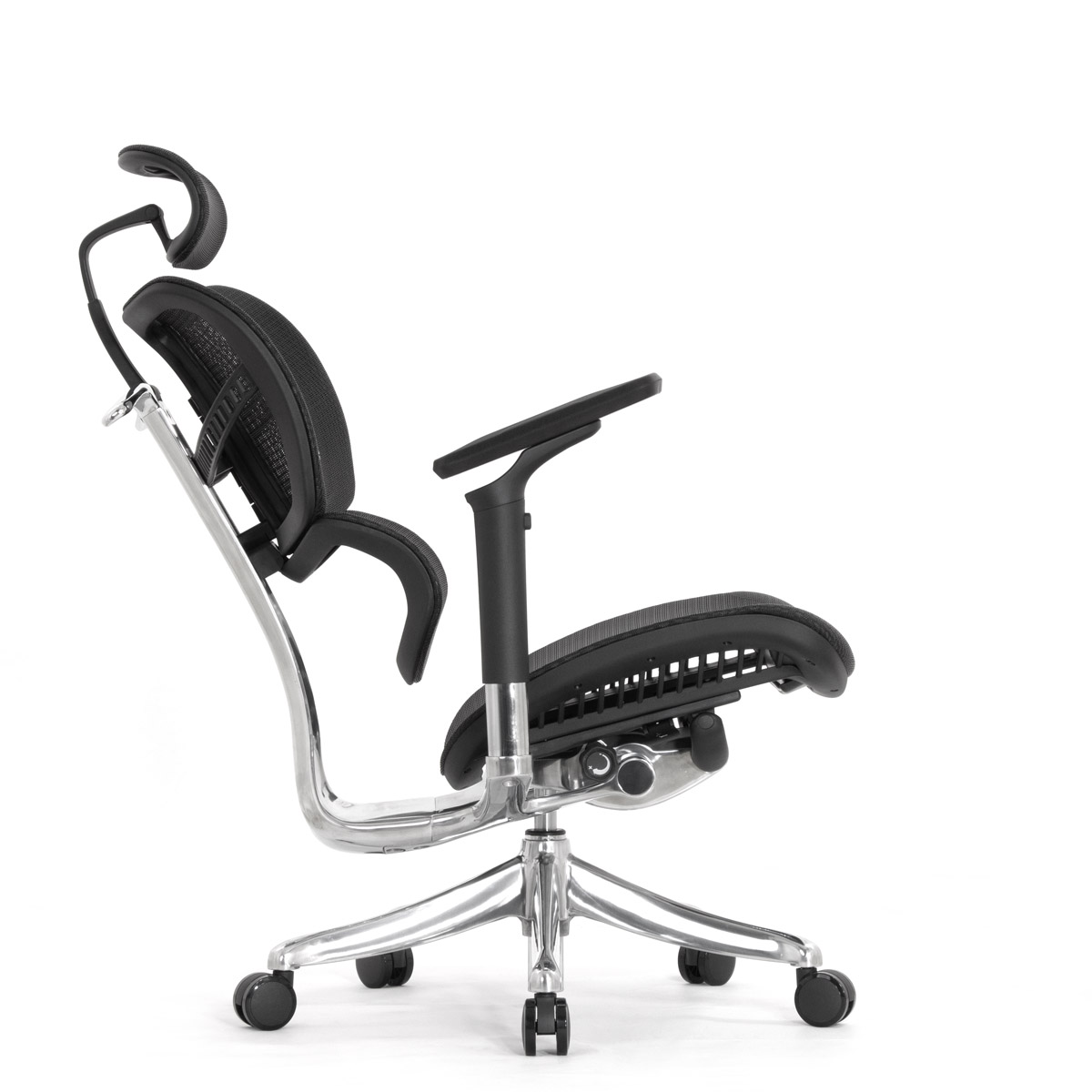 Анатомическое кресло Falto Fly 2 (динамичный подголовник, подлокотники 6D (360), сетка, чёрный)