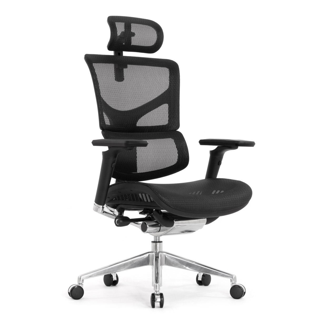 Эргономичное кресло Falto Sail 2 (динамичный поясничный упор, подлокотники 6D (360), сетка, чёрный)