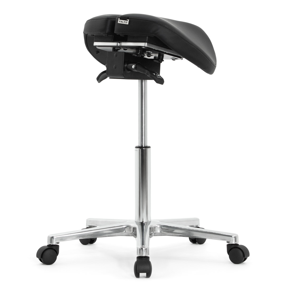 Стул-седло Falto SALLI Activ (наклон, ширина, экокожа, чёрный)