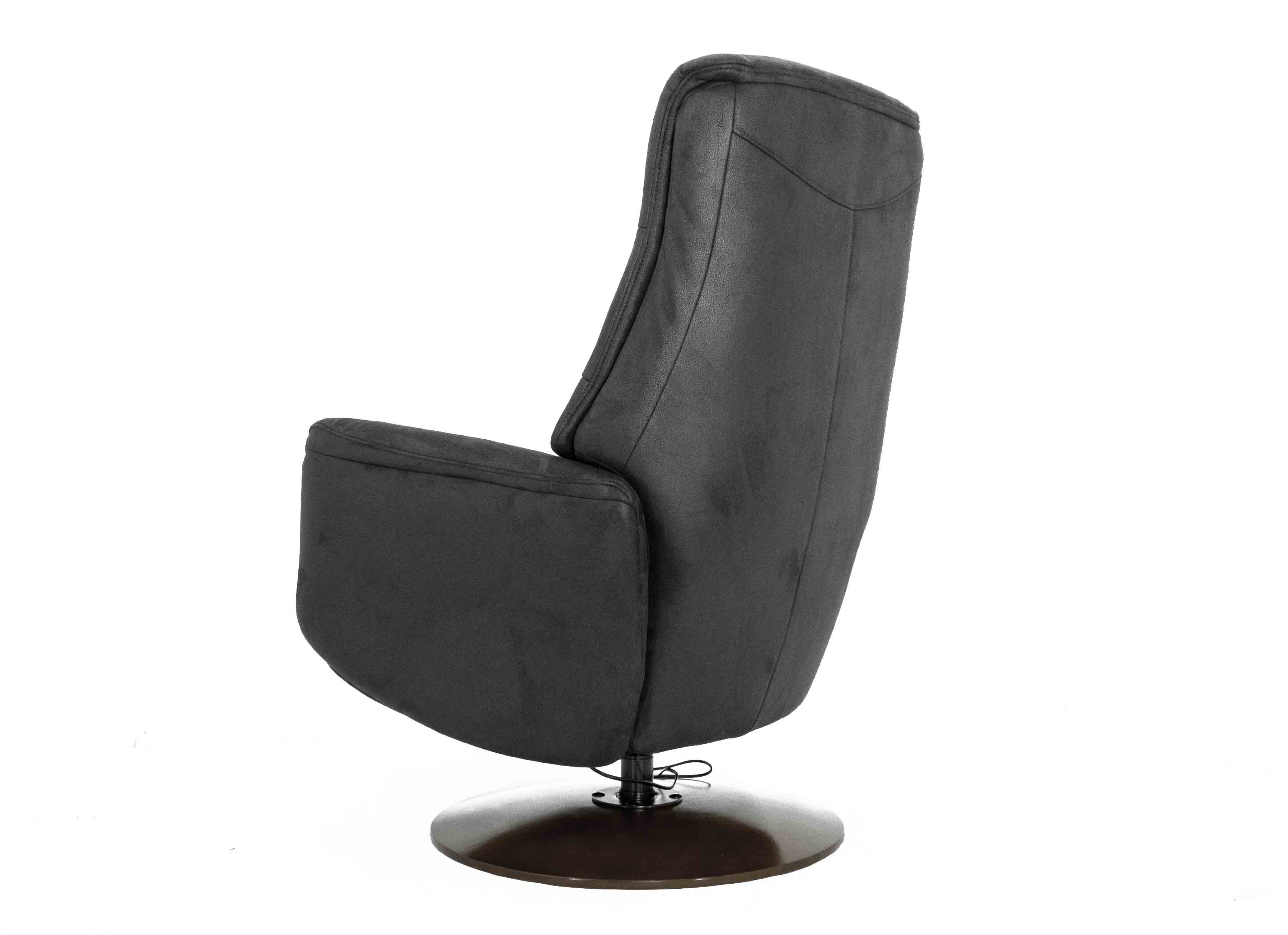 Кресло-реклайнер Falto Zero (2 мотора, zero, искусственный нубук, чёрный)