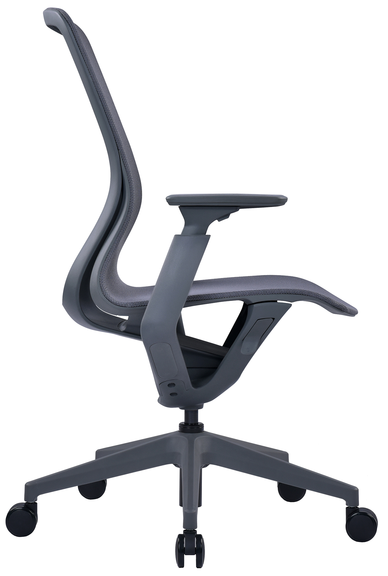 Эргономичное кресло Aria тёмно-серое