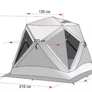 Палатка Лотос Куб 3 Компакт Термо