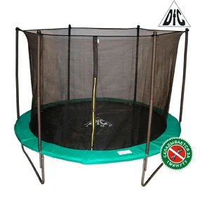 Батут DFC JUMP 12 ft складной, сетка, чехол, green, 366 см