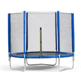 Батут DFC Trampoline Fitness 8 ft внешняя сетка, синий (244 см)