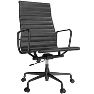 Эргономичное кресло Eames Ribbed Office Chair EA 119, Total Black