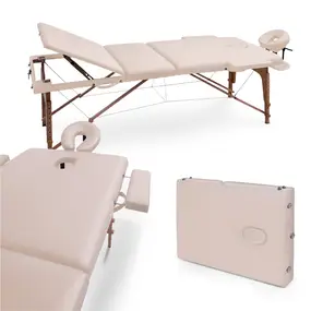 Складной массажный стол Unix  Standard 3 Section Beige