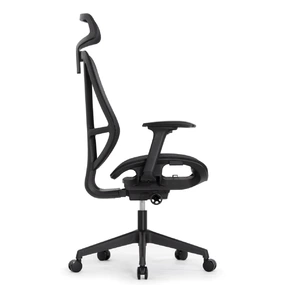 Эргономичное кресло Falto HOP ECO (удлинённое сиденье, сетка, чёрный)