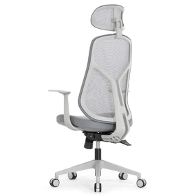 Эргономичное кресло Falto КУРАЖ LUX (сетка, ткань, серый каркас, серый)