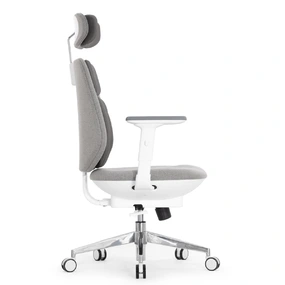 Эргономичное кресло Falto AI WORKS (автоматическая надувная спинка, аккумулятор, ткань, серый)