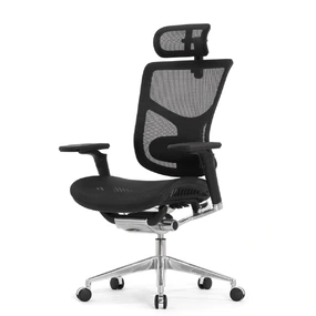 Компьютерное кресло Falto Star Ergo 2 (2D поясничный упор, подлокотники 6D (360), сетка, чёрный)