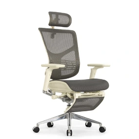 Эргономичное кресло Falto Star 2 с подножкой (подлокотники 6D (360), сетка, цвет светлый)