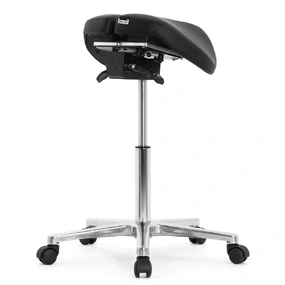 Стул-седло Falto SALLI Activ (наклон, ширина, экокожа, чёрный)