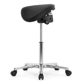 Стул-седло Falto SALLI Activ (наклон, ширина, экокожа, чёрный)