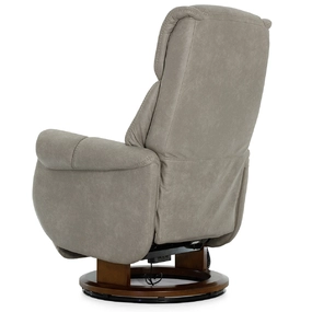 Кресло-реклайнер Falto Lift (3 мотора с механизмом подъёма, искусственный нубук, серый)