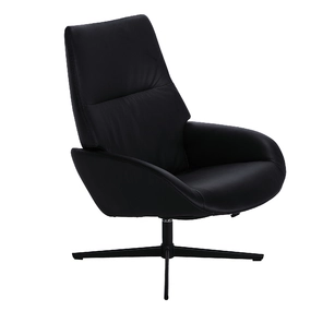 Кресло-реклайнер Ergo Lounge, чёрная кожа