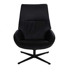 Кресло-реклайнер Ergo Lounge, чёрная кожа